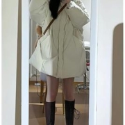 韩版宽松大版保暖棉衣外套女冬季甜美减龄温柔时髦休闲棉衣